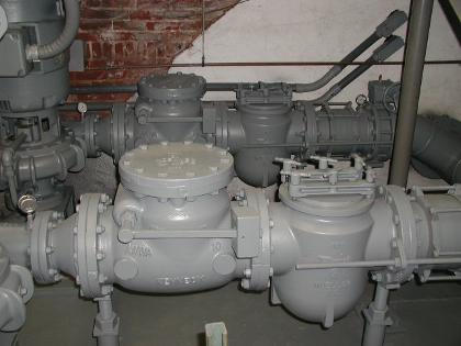 check valve and basket strainer