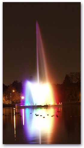 The Electric Fountain in Denver City Park